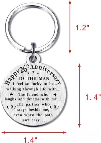 تنويه هدايا سلسلة مفاتيح للذكرى السنوية السادسة والعشرين للزفاف، زينة للذكرى السنوية الـ 26 in Kuwait