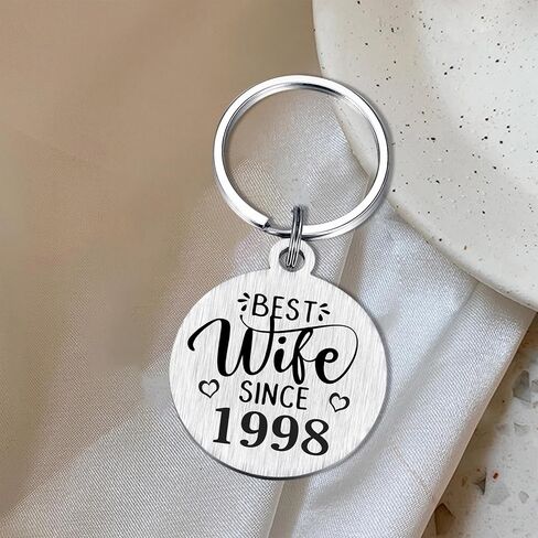 TANWIH 26th Wedding Anniversary Keychain Gifts, 26 Year Anniversary Decoration in Saudi Arabia