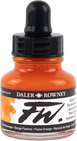 زجاجة حبر أكريليك Daler Rowney FW باللون الفيروزي - حبر رسم أكريليك متعدد الاستخدامات للفنانين والطلاب - حبر الخط الدائم - حبر أرشيفي للتوضيح والمزيد in Saudi Arabia