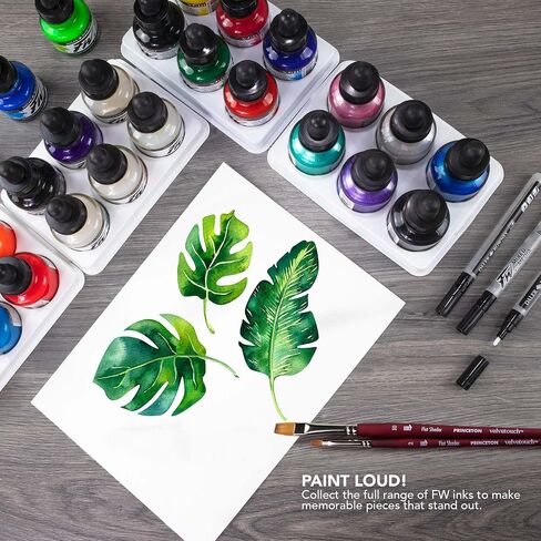 زجاجة حبر أكريليك Daler Rowney FW باللون الفيروزي - حبر رسم أكريليك متعدد الاستخدامات للفنانين والطلاب - حبر الخط الدائم - حبر أرشيفي للتوضيح والمزيد in Saudi Arabia