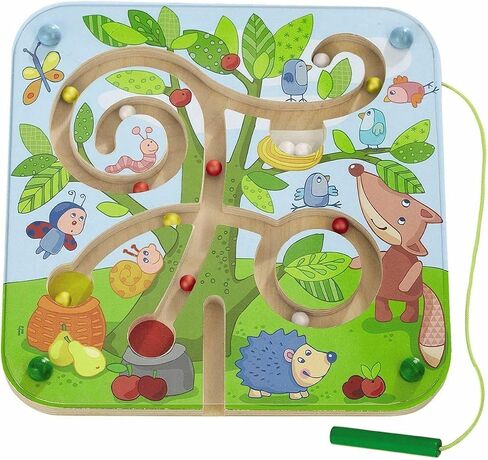 تعمل لعبة HABA Tree Maze الخشبية المغناطيسية على تطوير المهارات الحركية الدقيقة والتعرف على الألوان باستخدام العصا المرفقة in Saudi Arabia