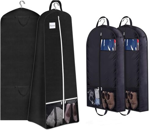 SLEEPING LAMB 72'' Bridal Wedding Gown Dress Garment Bag and 43'' Garment Bags for Travel with 5’’ Gussets Suit Bag for Men Travel in Saudi Arabia