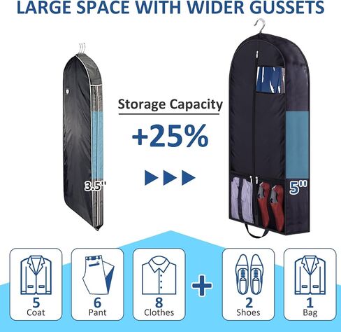 SLEEPING LAMB 72'' Bridal Wedding Gown Dress Garment Bag and 43'' Garment Bags for Travel with 5’’ Gussets Suit Bag for Men Travel in Saudi Arabia