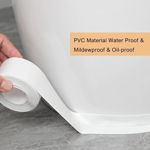 شريط السد للحمام والمطبخ، شريط السد ذاتي اللصق مقاوم للماء، شريط السد لمنضدة المطبخ، الحوض، الحمام، المرحاض، واقي حافة الجدار لأرضية حوض الاستحمام in Kuwait
