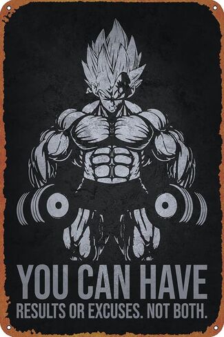 لافتة معدنية من القصدير مقاس 8 × 12 بوصة لتحفيز الرسوم المتحركة ملصق عتيق للرجال لتزيين الكهف in Kuwait