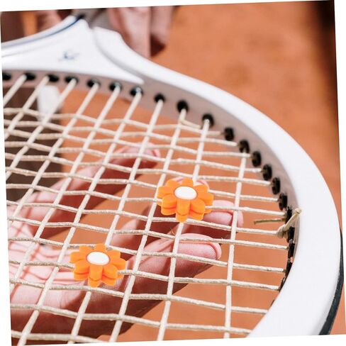 STOBOK Tennis Rackets 6pcs Flower Racquet Tennis Dampener The Absorber Tennis Racket Dampener Tennis Damping Silicone Tennis Dampeners Small Tennis Dampener Tennis Supplies Shockproof in Saudi Arabia