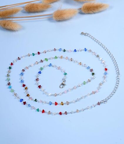Longita Belly Chain Waist Chain for Women Silver Waist Jewelry for Women Waist Jewelry Silver Belly Chain Stomach Chain Jewelry Rhinestone Body Chain Cross Pearl Waist Chain Jewelry in Saudi Arabia