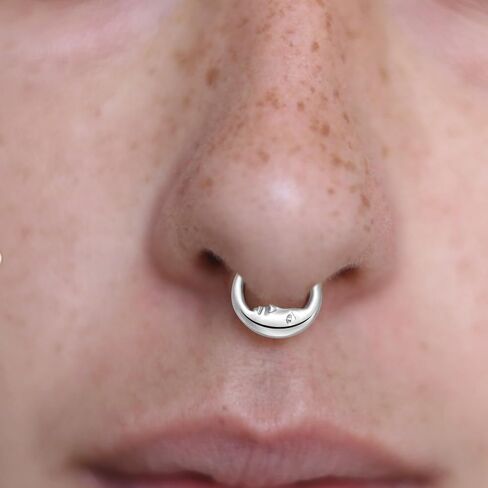 VOJO G23 Titanium 16G Teardrop Septum Hoop Ring Daith Tragus Piercing Clicker Nose Jewelry for Women in Kuwait