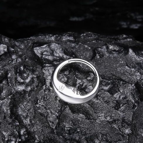 VOJO G23 Titanium 16G Teardrop Septum Hoop Ring Daith Tragus Piercing Clicker Nose Jewelry for Women in Kuwait