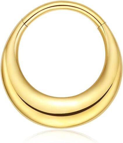 VOJO G23 Titanium 16G Teardrop Septum Hoop Ring Daith Tragus Piercing Clicker Nose Jewelry for Women in Saudi Arabia