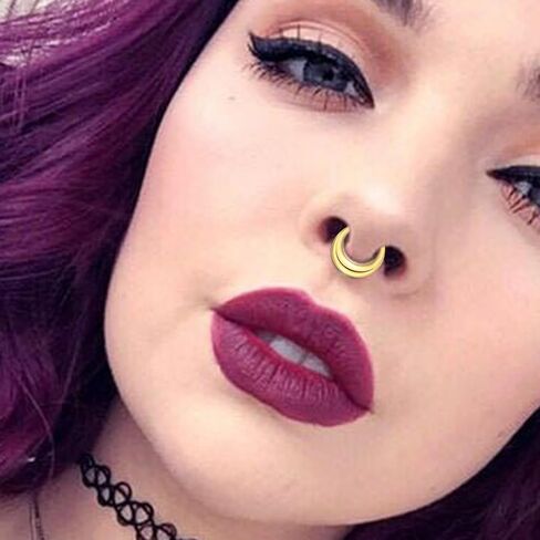 VOJO G23 Titanium 16G Teardrop Septum Hoop Ring Daith Tragus Piercing Clicker Nose Jewelry for Women in Saudi Arabia