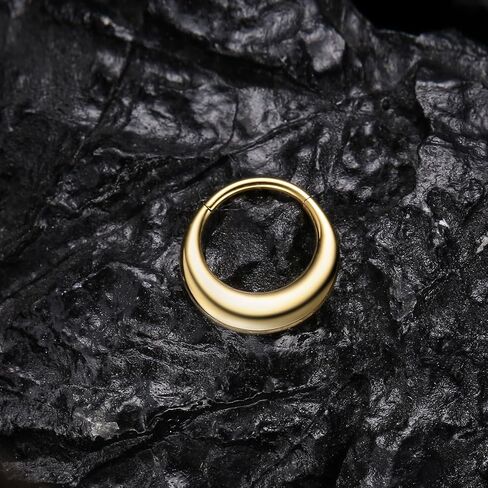 VOJO G23 Titanium 16G Teardrop Septum Hoop Ring Daith Tragus Piercing Clicker Nose Jewelry for Women in Saudi Arabia
