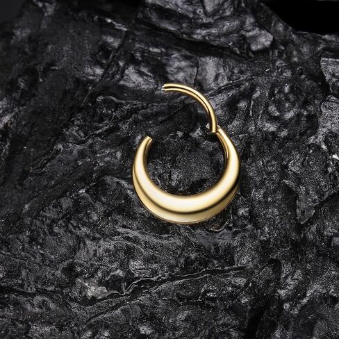 VOJO G23 Titanium 16G Teardrop Septum Hoop Ring Daith Tragus Piercing Clicker Nose Jewelry for Women in Saudi Arabia