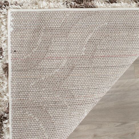 SAFAVIEH Hudson Shag Collection Runner Rug - 2'3" x 6', Grey & Ivory, Moroccan Design, Non-Shedding & Easy Care, 2-inch Thick Ideal for High Traffic Areas in Living Room, Bedroom (SGH284B) in Saudi Arabia
