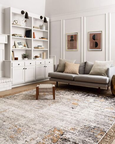 مجموعة Loloi II Alchemy Collection ALC-02 جرانيت/ذهبي، عداء معاصر 2'-8" x 7'-6" in Saudi Arabia