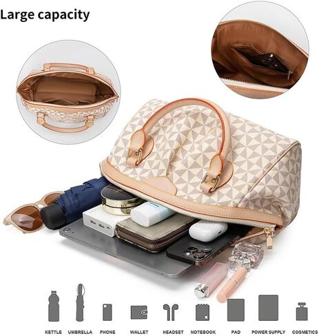 Large Capacity Top Handle Handbag for Women, Designer Trendy Tote Bag Purse in Saudi Arabia