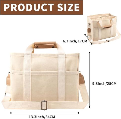 احصل على حقيبة حمل من القماش مع جيوب، وحقيبة كروس كبيرة للنساء، وحقيبة كتف كاجوال، وحقيبة حمل كل شيء مع مقصورات in Kuwait