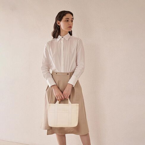 احصل على حقيبة حمل من القماش مع جيوب، وحقيبة كروس كبيرة للنساء، وحقيبة كتف كاجوال، وحقيبة حمل كل شيء مع مقصورات in Kuwait