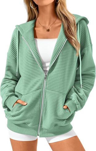 BTFBM Zip Up Hoodie Women Long Sleeve Sweatshirts Fall Outfits 2024 Oversized Hoodies Casual Fashion Jackets in Kuwait