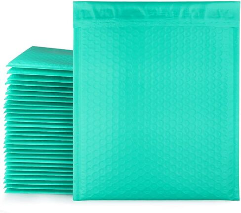 20 حزمة 8.5 × 12 بوصة بولي فقاعات بريدية ذاتية الغلق، CBTONE #2 مغلفات مبطنة باللون الأزرق المخضر، مغلفات فقاعات مقاومة للماء، مغلفات شحن بريدية 8.5 بوصة × 12 بوصة in Kuwait