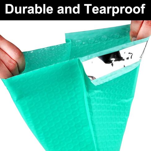 20 حزمة 8.5 × 12 بوصة بولي فقاعات بريدية ذاتية الغلق، CBTONE #2 مغلفات مبطنة باللون الأزرق المخضر، مغلفات فقاعات مقاومة للماء، مغلفات شحن بريدية 8.5 بوصة × 12 بوصة in Kuwait
