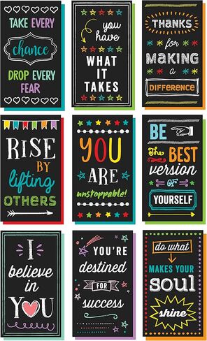 Iconikal Inspirational Motivating Thankful Mini Quote Cards, Blank Back, 200-Count in Saudi Arabia