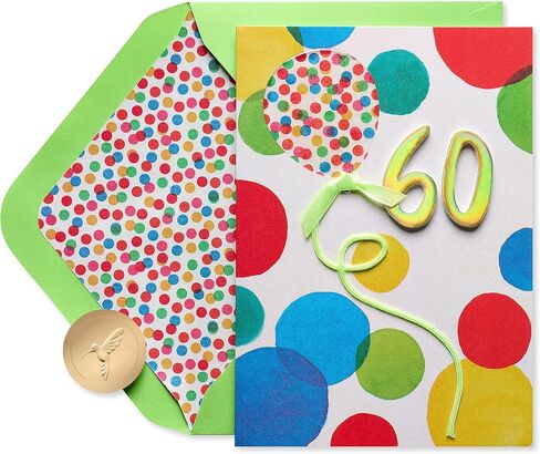 Papyrus 60th Birthday Card (Wonderful Celebration) in Kuwait