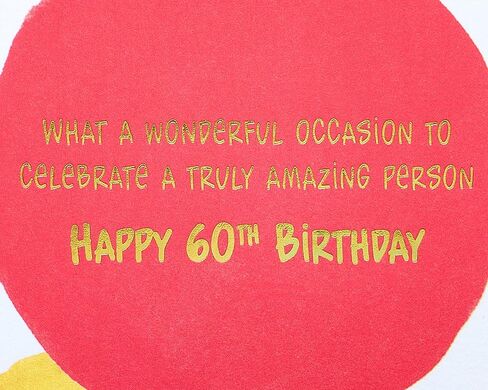 Papyrus 60th Birthday Card (Wonderful Celebration) in Kuwait