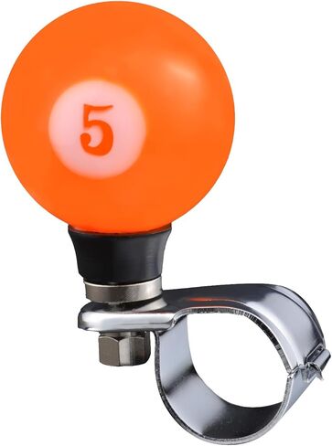 Lunsom Steering Wheel Spinner, Ball Shape Driving Booster Suicide Knob Resin Turning Assist Helper Spinner Knobs for Vehicles Trucks,Amber Green in Kuwait