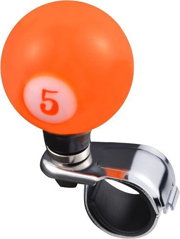 Lunsom Steering Wheel Spinner, Ball Shape Driving Booster Suicide Knob Resin Turning Assist Helper Spinner Knobs for Vehicles Trucks,Amber Green in Kuwait