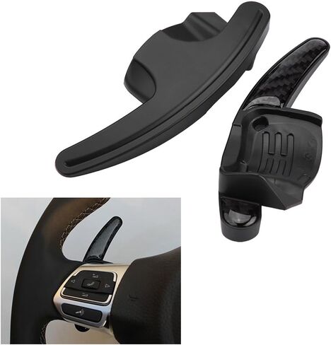 Keenso Steering Paddle Shifter Car Blade Shifter Extension for VW 6 B6 MK5 - Pair(Silvery) in Saudi Arabia