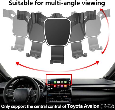 حامل هاتف السيارة لسيارة Toyota Avalon 2019-2022، Avalon Hybrid 2019-2022 ملحقات السيارات حامل شاشة الملاحة الديكور الداخلي للهاتف الخلوي المحمول in Saudi Arabia