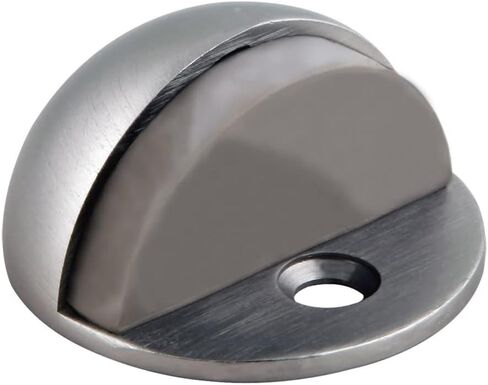 Dome Door Stop Wall Protector with Rubber Stopper, Design House Matte Black Floor Mounted Door Stoppers, 5-Pack, 189134 in Saudi Arabia