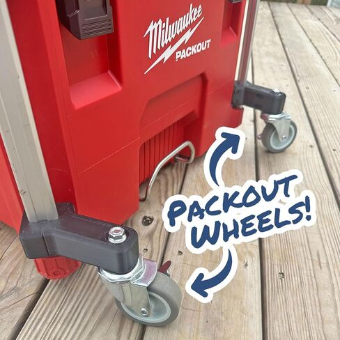 عجلات قفل العجلات متوافقة مع Milwaukee Packout - ملحقات لصندوق أدوات Packout - انقل أدواتك بأناقة in Kuwait