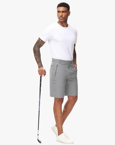 Men's Golf Shorts, Dress Stretch Golf Shorts for Men Dry Fit with Pockets Hiking Casual Work 9 Inch Inseam in Saudi Arabia
