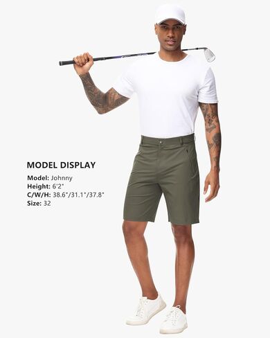 Men's Golf Shorts, Dress Stretch Golf Shorts for Men Dry Fit with Pockets Hiking Casual Work 9 Inch Inseam in Saudi Arabia