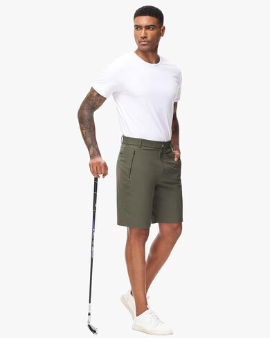 Men's Golf Shorts, Dress Stretch Golf Shorts for Men Dry Fit with Pockets Hiking Casual Work 9 Inch Inseam in Saudi Arabia