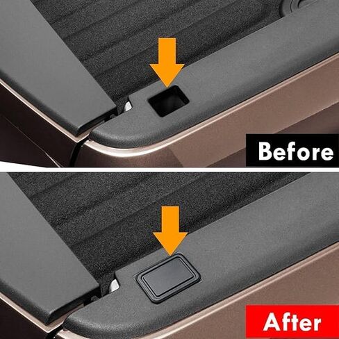 أغطية جيوب رام 1500، غطاء جيب عمود السكك الحديدية الخلفي للشاحنة متوافق مع دودج رام 2019 2020 2021 (مجموعة من 2) in Kuwait