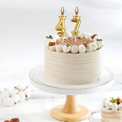 شموع عيد الميلاد السابع والأربعين والسبعين، باللون الذهبي 74 47 عامًا، شموع عيد الميلاد، هدايا تزيين تزيين الكيك لحفلة عيد ميلاد سعيد للنساء والرجال in Saudi Arabia