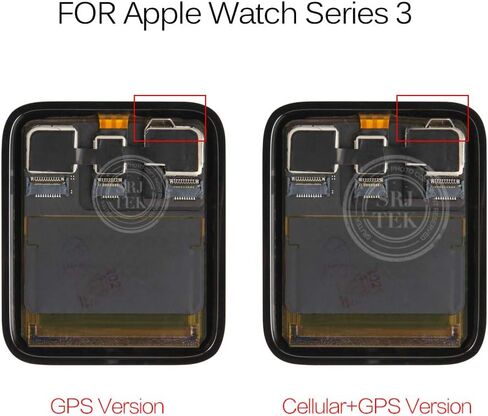 لساعة Apple Watch Series 3 GPS 38mm الجيل الثالث LCD استبدال شاشة العرض، لإصلاح مجموعة محول الأرقام LCD من السلسلة 3 Iwatch LCD، مع واقي شاشة (GPS 38mm) in Saudi Arabia