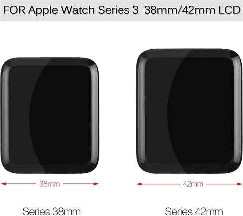 لساعة Apple Watch Series 3 GPS 38mm الجيل الثالث LCD استبدال شاشة العرض، لإصلاح مجموعة محول الأرقام LCD من السلسلة 3 Iwatch LCD، مع واقي شاشة (GPS 38mm) in Saudi Arabia