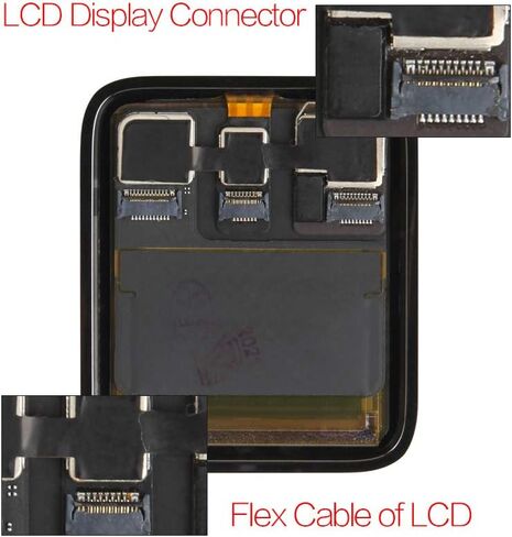 لساعة Apple Watch Series 3 GPS 38mm الجيل الثالث LCD استبدال شاشة العرض، لإصلاح مجموعة محول الأرقام LCD من السلسلة 3 Iwatch LCD، مع واقي شاشة (GPS 38mm) in Saudi Arabia