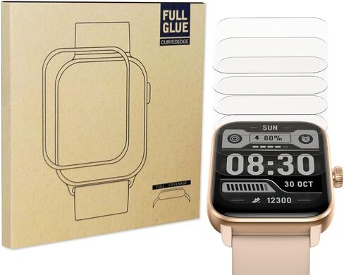6 pcs TPU smart watch screen protector film for 1.85" IOWODO R30 Pro,1.83" GRV FC1 Smartwatch Upgrade Flexible Film Scratch Resistant Soft HD TPU Transparent Film in Saudi Arabia