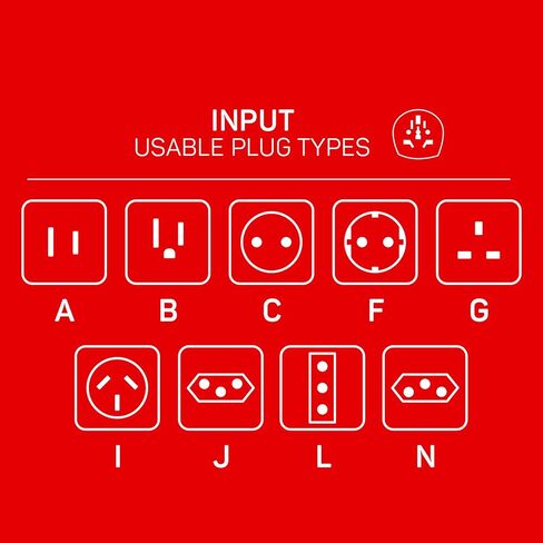 محول Go Travel Worldwide + USB، محول سفر عالمي للأجهزة الكهربائية الصغيرة، محول قابس مؤرض مع منافذ USB مزدوجة، أساسيات السفر للسفر حول العالم in Kuwait