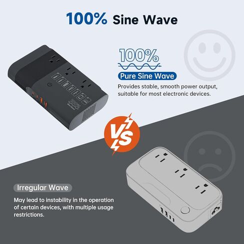 مجموعة محول الطاقة محول الجهد الكهربي مع 4 منافذ USB و3 منافذ تيار متردد، محول جهد كهربي 220 فولت إلى 110 فولت، من الولايات المتحدة إلى الاتحاد الأوروبي/المملكة المتحدة/إيطاليا/الاتحاد الأفريقي/آسيا، أسود in Kuwait