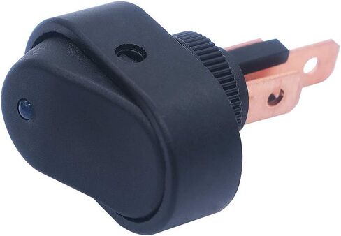 mxuteuk 4 قطع 30 أمبير 12 فولت مفتاح الروك تبديل السيارات 3 دبوس SPST ضوء LED أزرق مفتاح تشغيل/إيقاف مثلث التوصيل لسيارة شاحنة RV دراجة نارية قارب التحكم البحري ASW-20D-BU in Kuwait