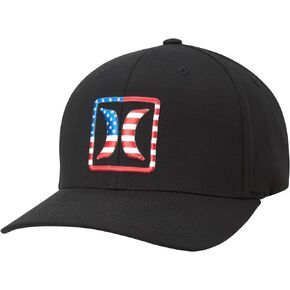 Hurley Men's Caps - Reflect Icon Curved Brim Baseball Cap - Fitted Hats for Men