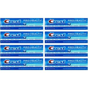 Crest Pro-Health, Clean Mint Toothpaste, Travel Size 0.85 oz (24g) - Pack of 8