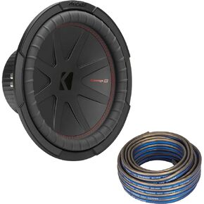 KICKER 48CWR124 CompR 12" Subwoofer, DVC, 4-ohm - Includes Speaker Wire