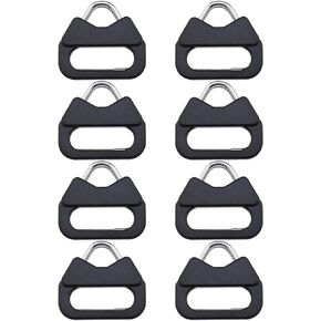 The Lord of the Tools 4 Pairs Camera Lug Ring Shoulder Strap Triangle Split Ring Adapter with Plastic Cap Compatible with Leica Compatible with Panasonic Compatible with Fuji